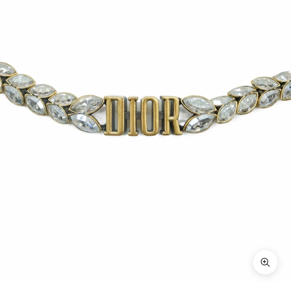 DIOR (R)EVOLUTION CRYSTALS GOLD TONE CHAIN - Picture 2 of 3